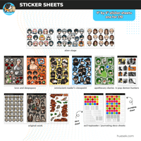 Image 1 of [HUESEK - Guest Artist] Sticker Sheets