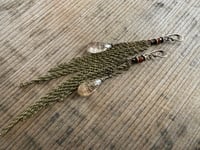 Image 18 of Rutile Quartz in brass earrings / n166