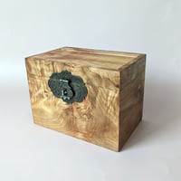 Image 4 of Tarot/TCG Deck Box - Figured Maple + Canarywood Interior & Accents