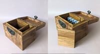 Image 3 of Tarot/TCG Deck Box - Figured Maple + Canarywood Interior & Accents