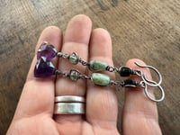 Image 4 of Sterling and gemstones earrings /n.34