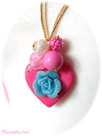 Image 2 of *new* Bubbly Blooming Heart Necklace