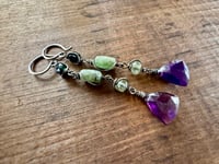 Image 6 of Sterling and gemstones earrings /n.34