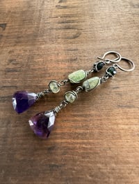 Image 9 of Sterling and gemstones earrings /n.34