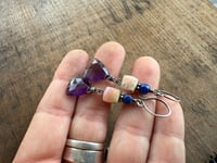 Image 6 of Trio Sterling and gemstones earrings /n.35