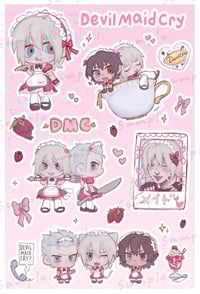 Image 2 of Devil Maid Cry Sticker Sheet vol. 1