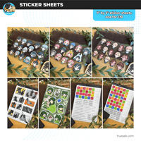 Image 2 of [HUESEK - Guest Artist] Sticker Sheets