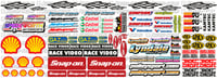 Image 1 of RC Stock Car/Hot Rod 1/12 Filler Sticker Packs