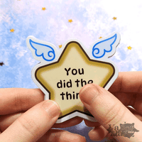 Image 4 of Winged Star Sticker