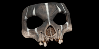 Image 2 of Resin Skull Half Mask