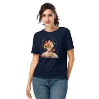 Image 4 of Let Your Light Shine From Within - Navy Blue - Women’s Organic Cotton T-Shirt - Eco Friendly Tee 