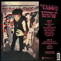 Image 2 of The Cramps "Hot Pearl Radio Broadcast" LP (pink vinyl)