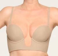 SKIMS- DEEP PLUNGE SHAPEWEAR BRA- SAND