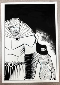 Original artwork, THE SWORD OF EDEN graphic novel, interior page 105, signed...