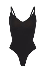 Image 3 of SKIMS- SEAMLESS SCULPT THONG BODYSUIT- ONYX