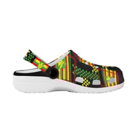 Image 4 of Adult Croc Style Clogs- Hawaiian Reggae Color Sovereign Flag