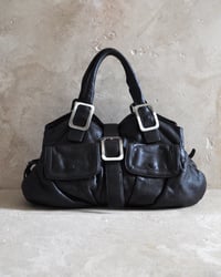 Image 2 of LARGE BLACK BUCKLE BAG