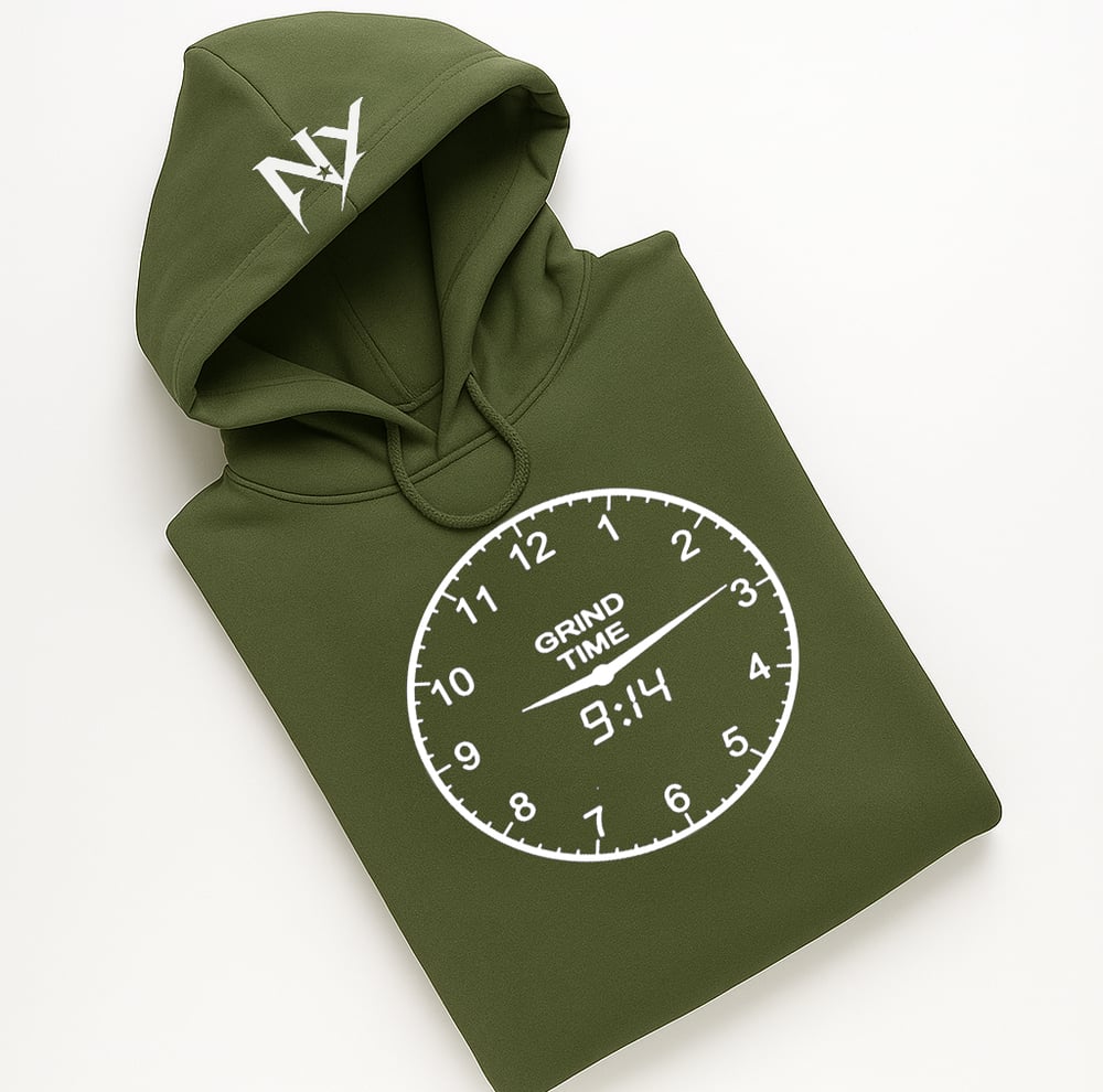Image of EXCLUSIVE GRIND TIME 9:14 CLOCK HOODIE