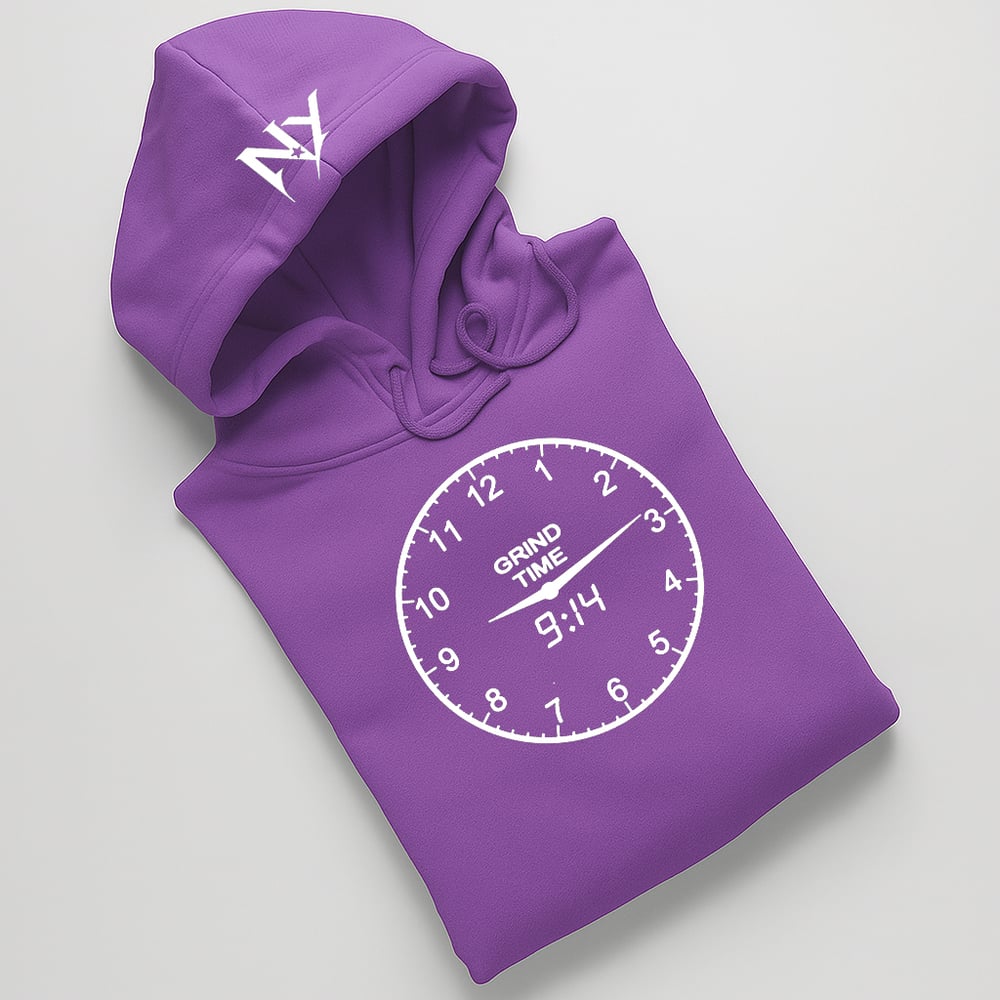 Image of EXCLUSIVE GRIND TIME 9:14 CLOCK HOODIE
