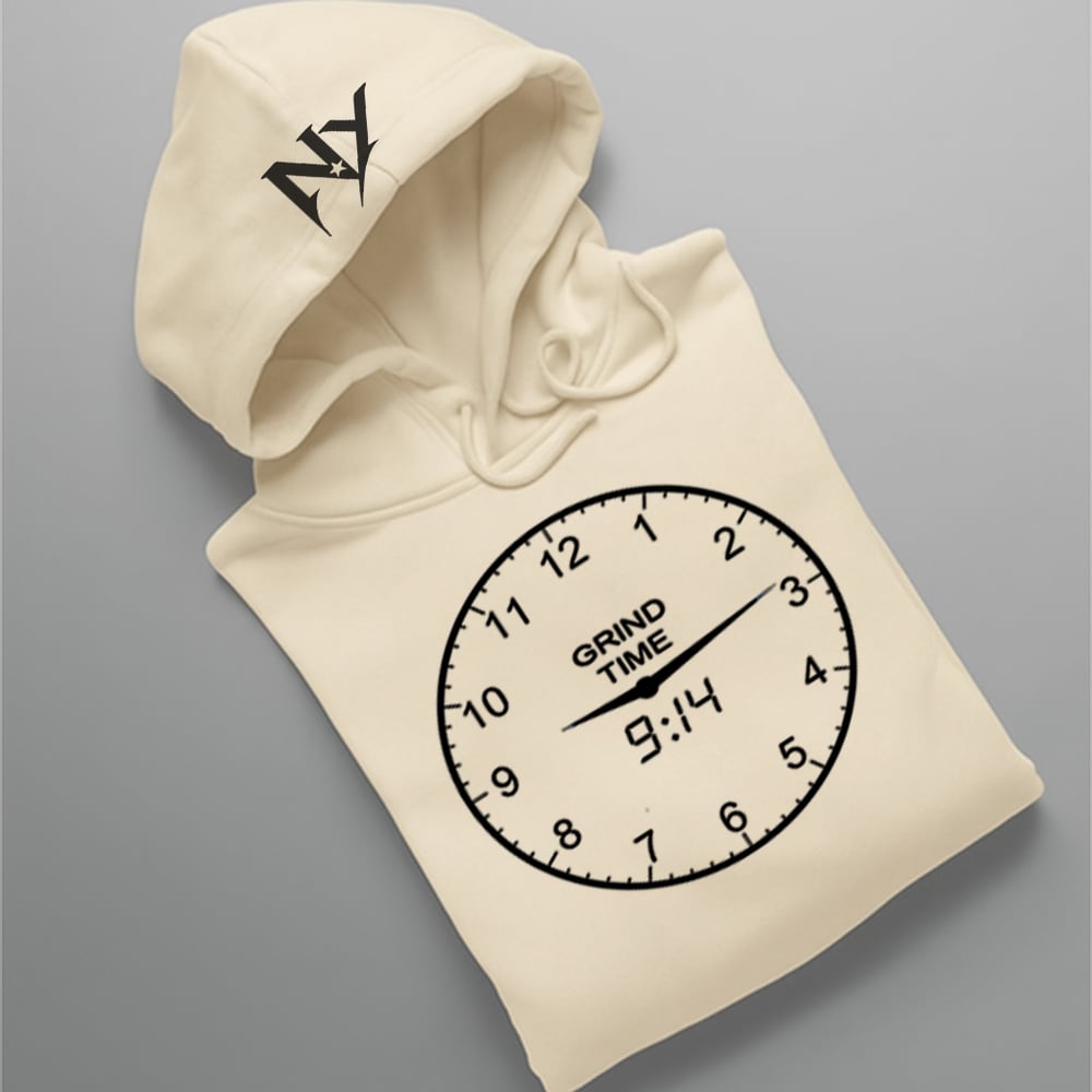 Image of EXCLUSIVE GRIND TIME 9:14 CLOCK HOODIE