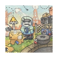 Image 1 of Yung Zipperteeth Print (11 x 11cm)