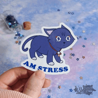 Image 2 of Am Stress Sticker