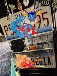 Image 3 of Waitress License Plate Painting