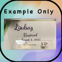 Image 3 of Customizable Clear Photo Frame 