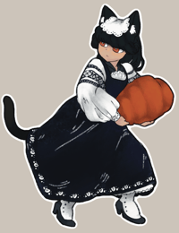 Image 2 of Pumpkin Thief Sticker