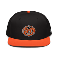 Image 1 of Retro Jack-o-lantern: The Esoteric Order - (Snapback Hat, Black/Orange)