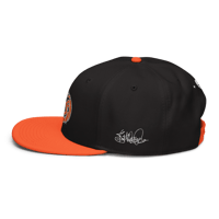 Image 4 of Retro Jack-o-lantern: The Esoteric Order - (Snapback Hat, Black/Orange)