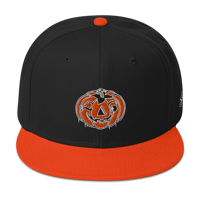 Image 10 of Retro Jack-o-lantern: The Esoteric Order - (Snapback Hat, Black/Orange)