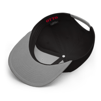Image 9 of The Manic Black Cat Familiar - (Snapback Hat, Black/Grey)