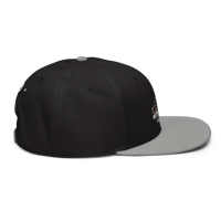 Image 10 of The Manic Black Cat Familiar - (Snapback Hat, Black/Grey)
