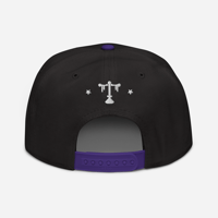 Image 4 of The Night Owl - (Snapback Hat, Black/Purple)