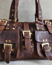 Image 3 of AGED BROWN BUCKLE BAG