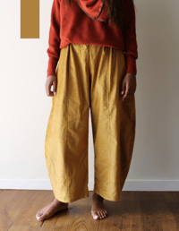 Image 1 of OLIVER- TROUSERS.  ORGANIC COTTON CORDUROY / col. SENAPE