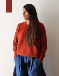 Image 1 of NATURALLY DYED MERINO SWEATER _ COL. 8060