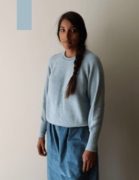 Image 1 of NATURALLY DYED MERINO SWEATER _ COL. 8021