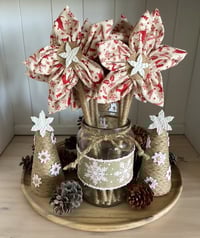 Image 4 of #1 Christmas Flowers - Reindeer Natural and Red  