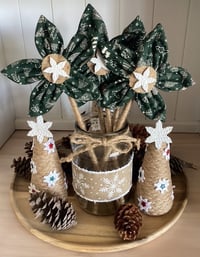 Image 2 of #9 Christmas Flowers - Trees Green and Natural 