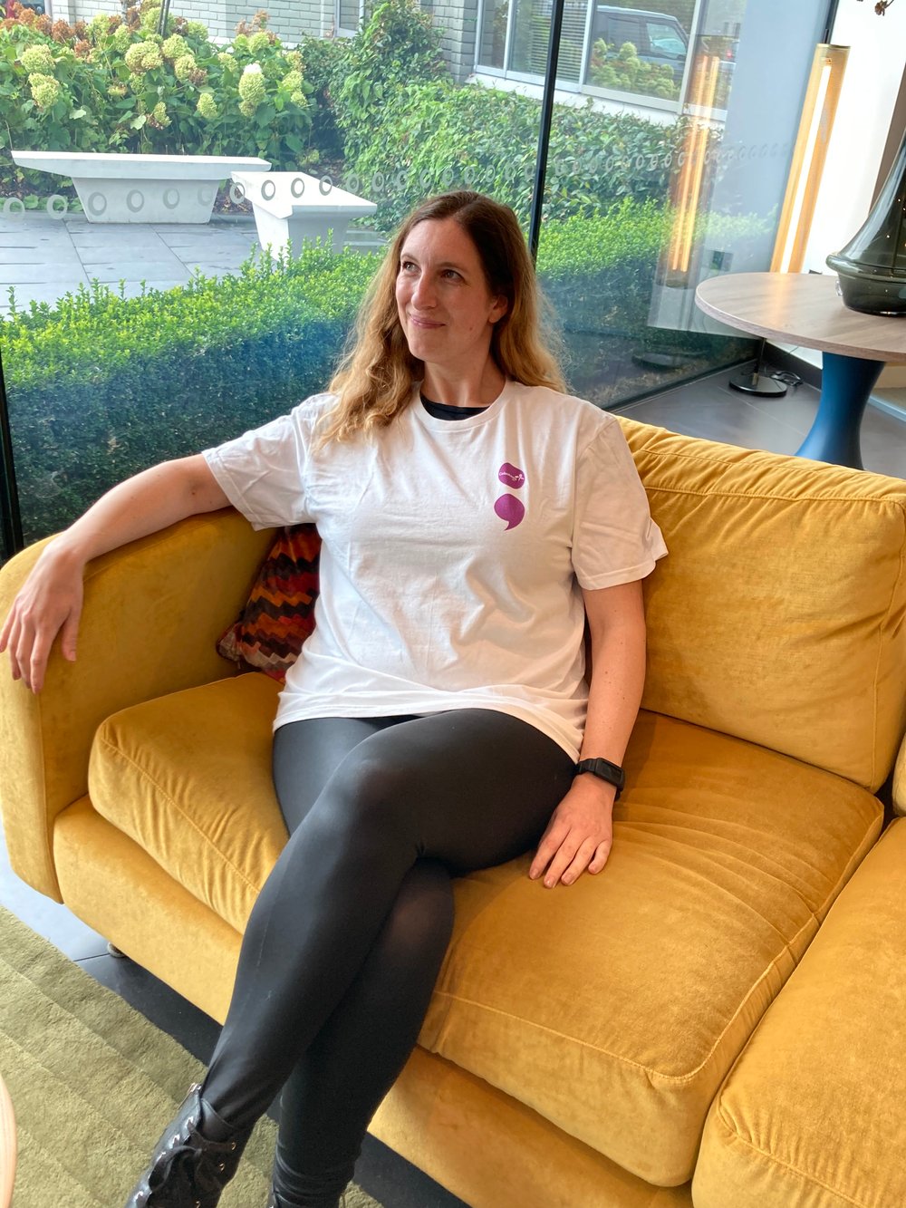 Colostomy UK semicolon t-shirt