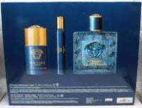 Versace — Versace Eros 3 Pcs. Gift Set: 3.4 Edt Spray 5.0 S.Gel 10Ml Spray For Men
