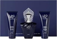  — Afnan Turathi Blue 3 Pcs Set: 3Oz. Edp 3.4Oz. Gel And 5Oz. Aftershave For Men.