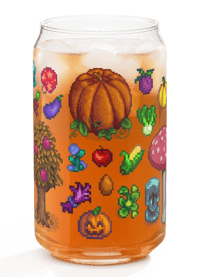 Fall in Stardew Glass Can