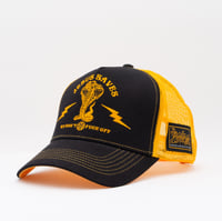 Image 1 of The Pixeleye "Jesus Saves" Trucker Cap