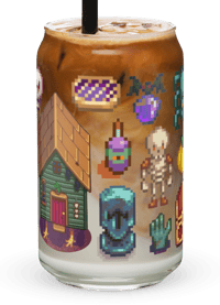 Halloween in Stardew Glass Can