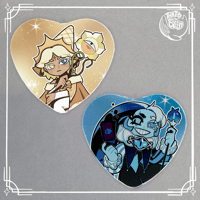 Image 1 of [COOKIE RUN: KINGDOM] Shadow Milk Cookie and Pure Vanilla Cookie -  buttons