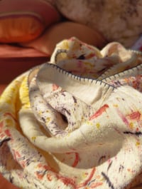 Image 3 of Rainbow viscose & silk scarf