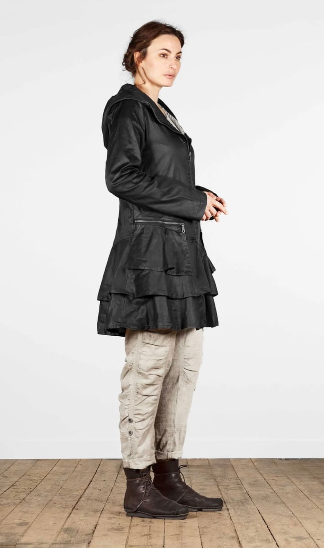 Jalm lett jakke i vokset bomull